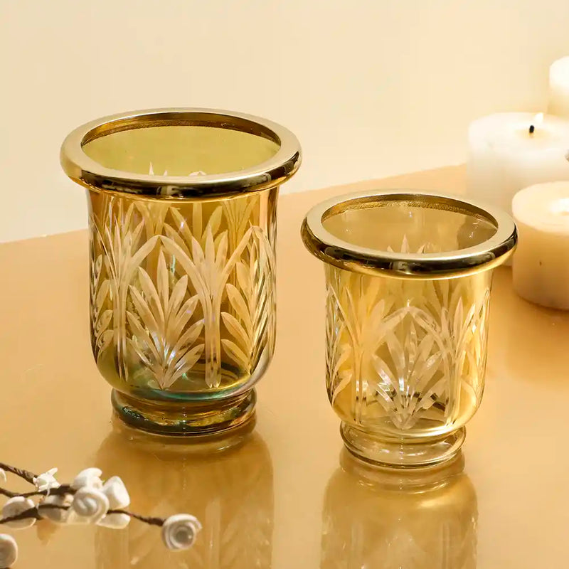 Freya Brass Double Modern Taper Candle Holder + Reviews